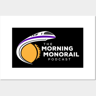 Morning Monorail Logo (White Text) Posters and Art